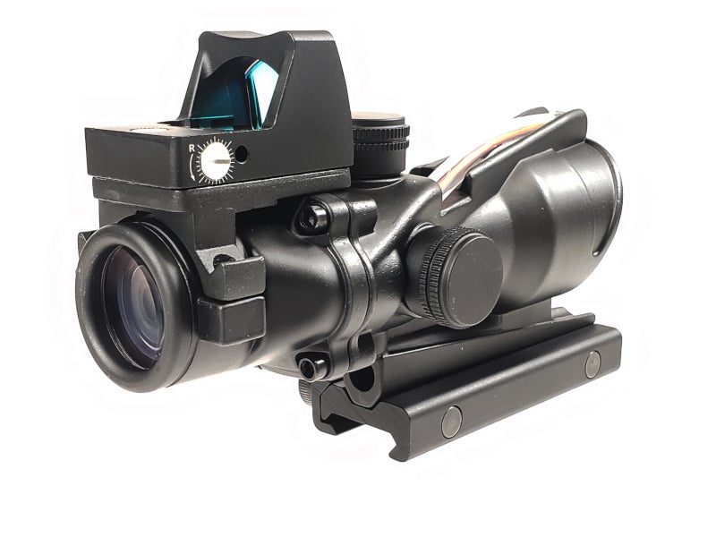 Aim-O ACOG 4X32C Red Dot Illumination Source Fiber With RMR Sight