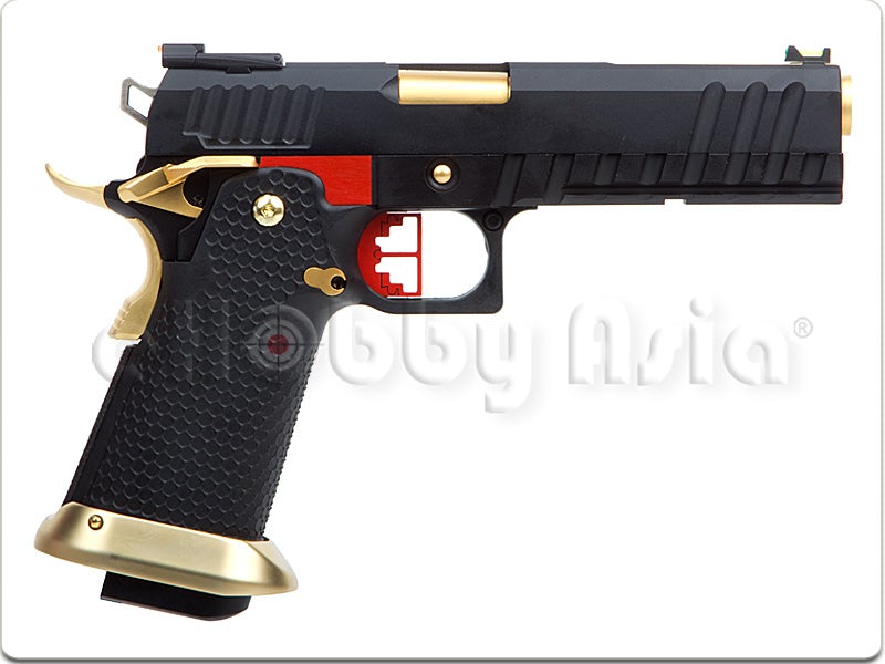 Armorer Works HX20 Series 'Competitor' Hi-Capa GBB Pistol (Black / Gold)