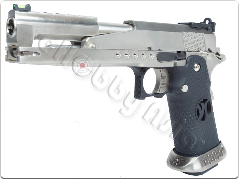 Armorer Works 6 inch Dragon Hi-Capa GBB Pistol (Silver)