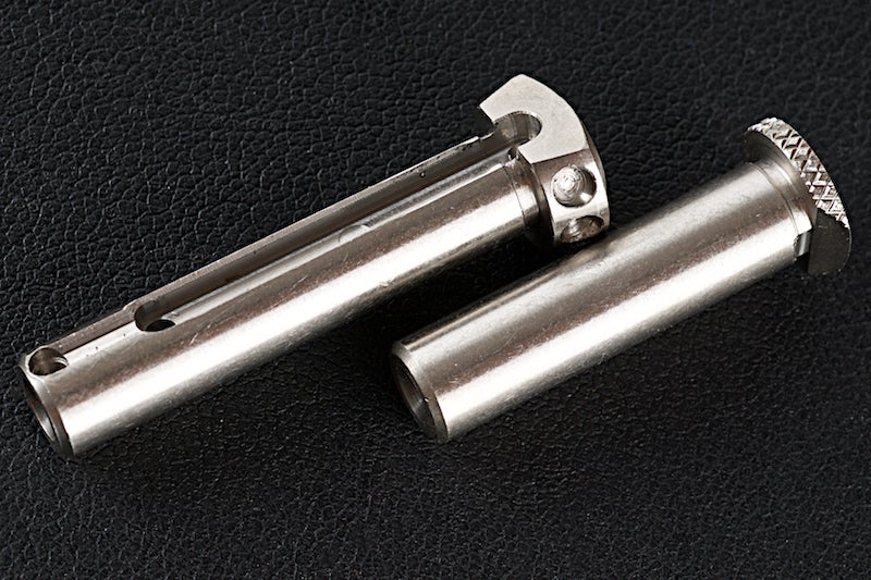 Alpha Parts CNC Stainless Receiver Pin for M4 GBB / Systema PTW (Silver/ B Type)