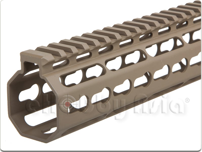 ARES Octarms 13.5 Inch Tactical Keymod System Handguard Set (Dark Earth)