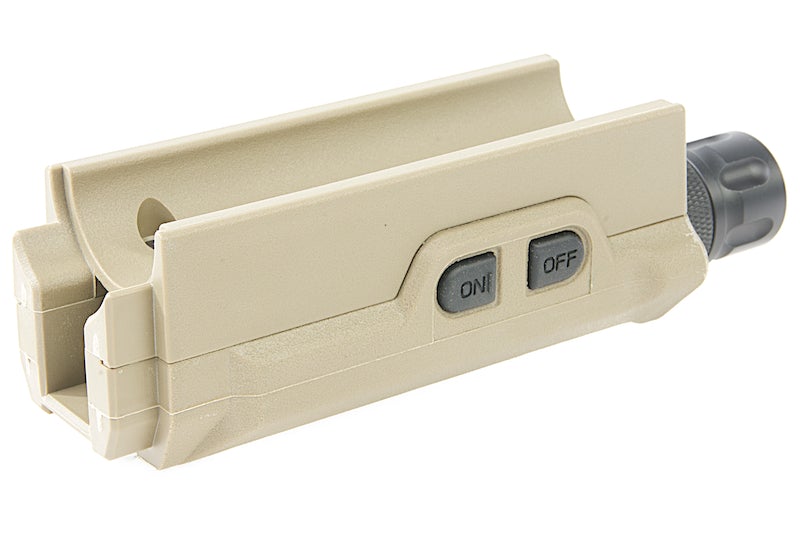 ARES STRIKER AS03 Handguard with Flashlight (Dark Earth)