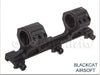 Blackcat Airsoft 25/30mm GE Big Dual Scope Mount (Black)