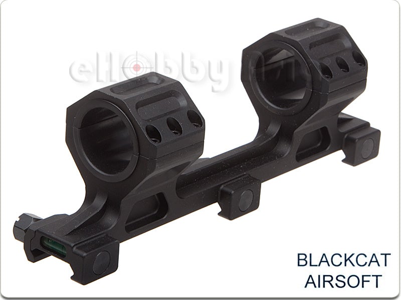 Blackcat Airsoft 25/30mm GE Big Dual Scope Mount (Black)