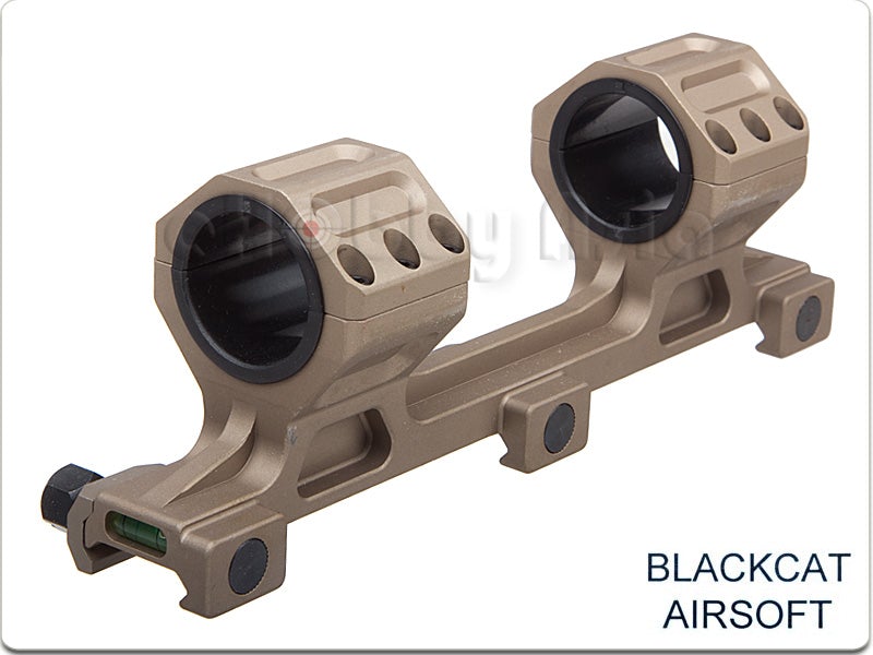 Blackcat Airsoft 25/30mm GE Big Dual Scope Mount (Tan)