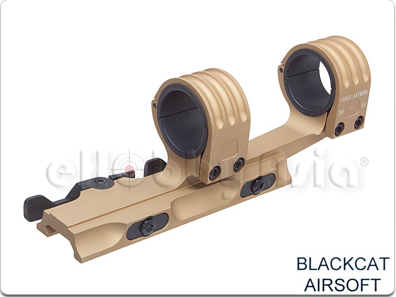 Blackcat 30/35mm QD Extension Dual Rifle Scope Mount (Tan)