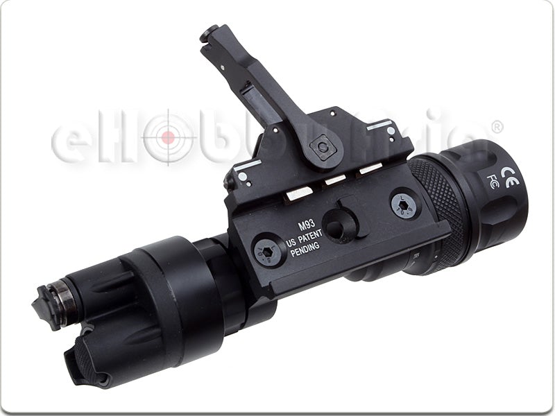 Blackcat M-952 Tactical Flashlight with Rail Mount (Black)