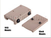 Blackcat Adjustable LED Red Dot Sight Set (Tan)