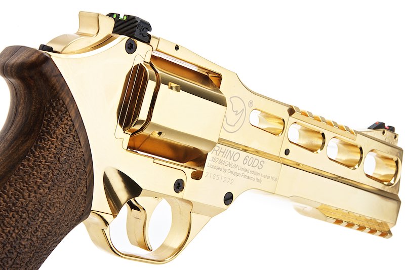 BO Chiappa Rhino 60DS .357 Magnum CO2 Revolver (Gold 18K/ Limited Edition)