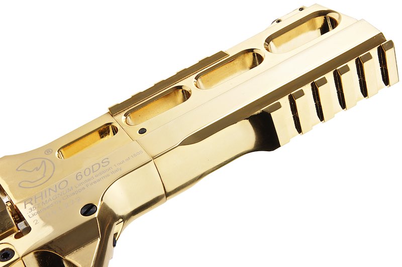 BO Chiappa Rhino 60DS .357 Magnum CO2 Revolver (Gold 18K/ Limited Edition)