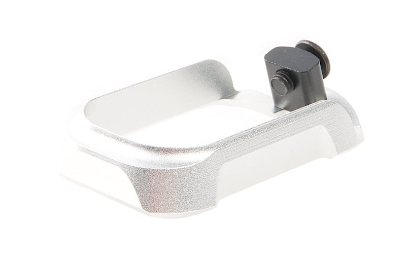 COWCOW Technology Aluminum CNC Tactical Magwell for Marui Model 17 Gen4 GBB Pistol (Silver)