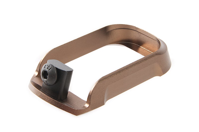 COWCOW Technology Aluminum CNC Tactical Magwell for Marui Model 17 Gen4 GBB Pistol (Dark Earth)