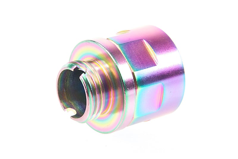 COWCOW Technology A01 Stainless Steel Silencer Adapter (11mm CW to 14mm CCW/ Rainbow)