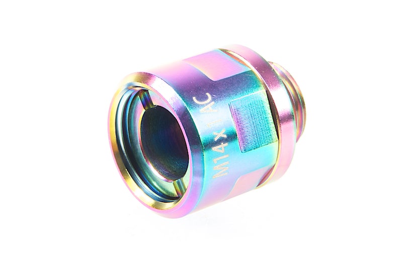 COWCOW Technology A01 Stainless Steel Silencer Adapter (11mm CW to 14mm CCW/ Rainbow)