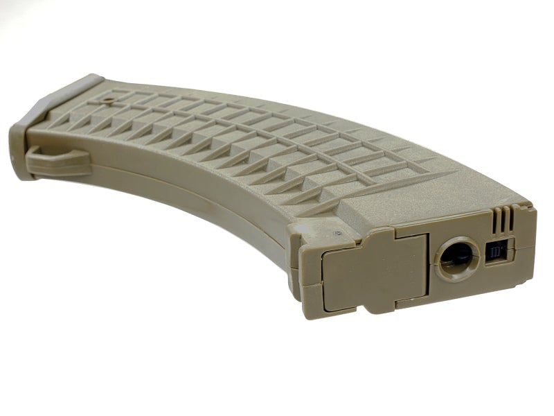 CYMA AK47 550 Rounds Wire Pull Waffle Hi-Cap Magazine for AK AEG (Dark Earth)