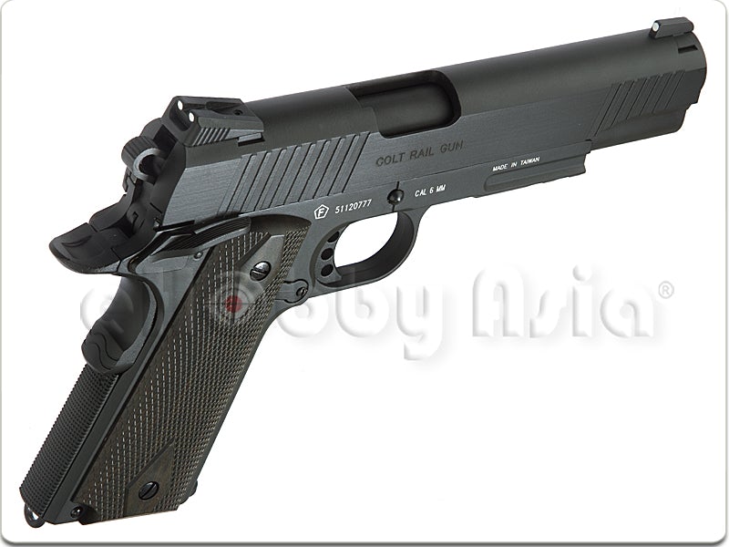 CYBERGUN COLT 1911 Rail CO2 GBB Pistol (Black)