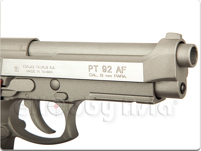 Cybergun (Win Gun) Taurus PT92 CO2 GBB (Hairline Silver)