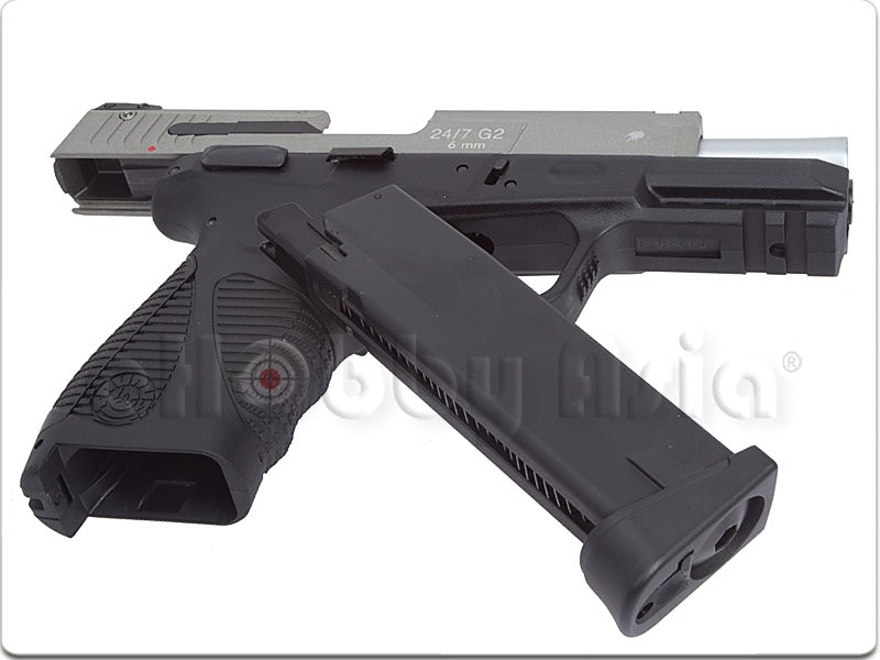 CYBERGUN (KWC) TAURUS 24/7 Gen2 CO2 GBB Pistol (Silver)