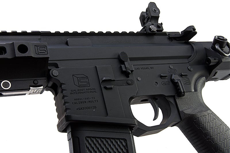 EMG (G&P) Salient Arms Licensed GRY M4 CQB Airsoft AEG with (PDW Stock/ Black)