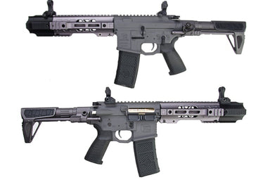 EMG (G&P) Salient Arms Licensed GRY M4 CQB Airsoft AEG with (PDW Stock/ Gray)