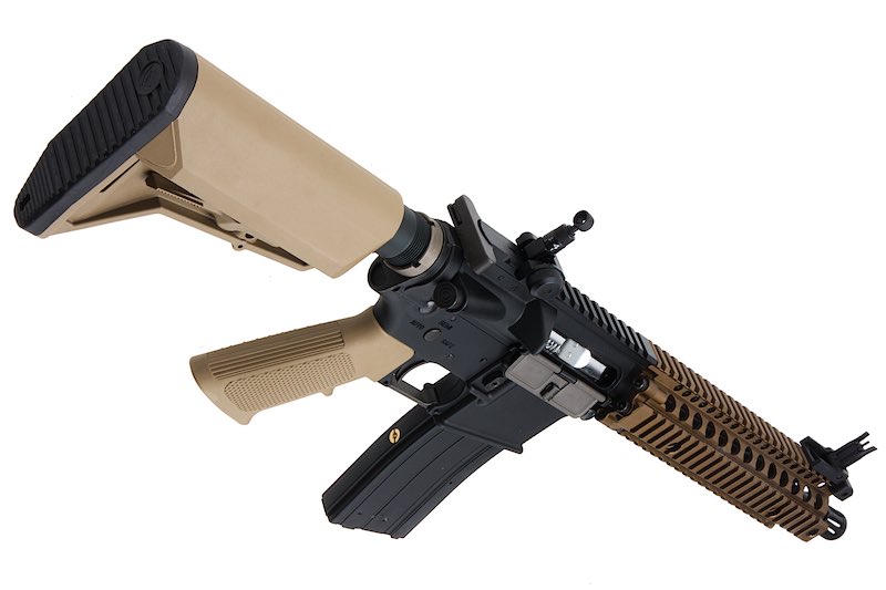 EMG (King Arms) Colt Licensed Daniel Defense 9" MK18 Airsoft GBB Rifle (BK/DE)