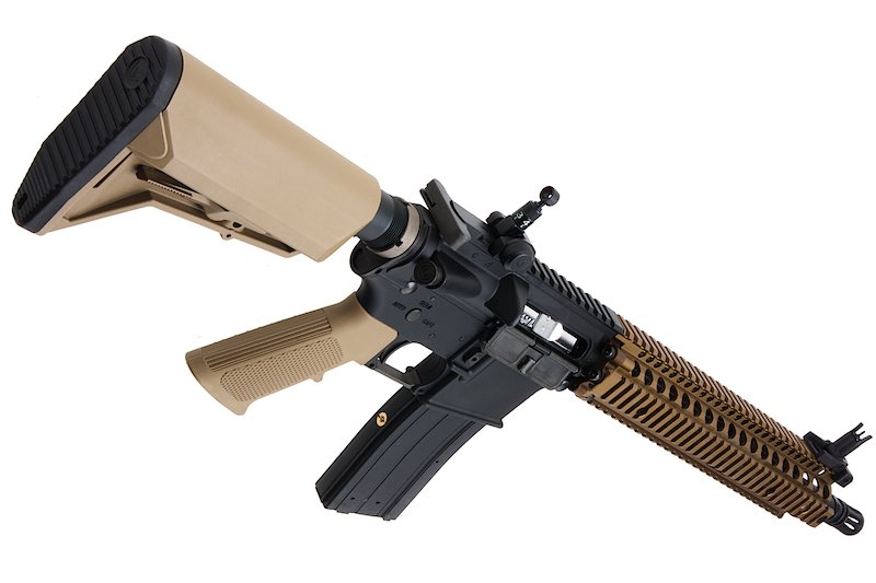 EMG (King Arms) Colt Licensed Daniel Defense 12.5" M4A1 SOPMOD Block2 Airsoft GBB Rifle (BK/ DE)
