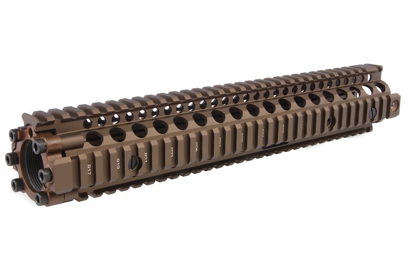 EMG Licensed CNC Aluminum Daniel Defense 12.5 inch M4A1 RIS II Airsoft Handguard (Dark Earth)
