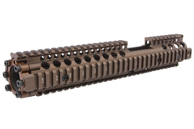 EMG Licensed CNC Aluminum Daniel Defense 12.5" M4A1 RIS II Airsoft Handguard (Dark Earth/ FSP)