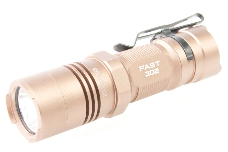 OPSMEN FAST 302 Backup Tactical Flashlight (400 Lumen/ Tan)