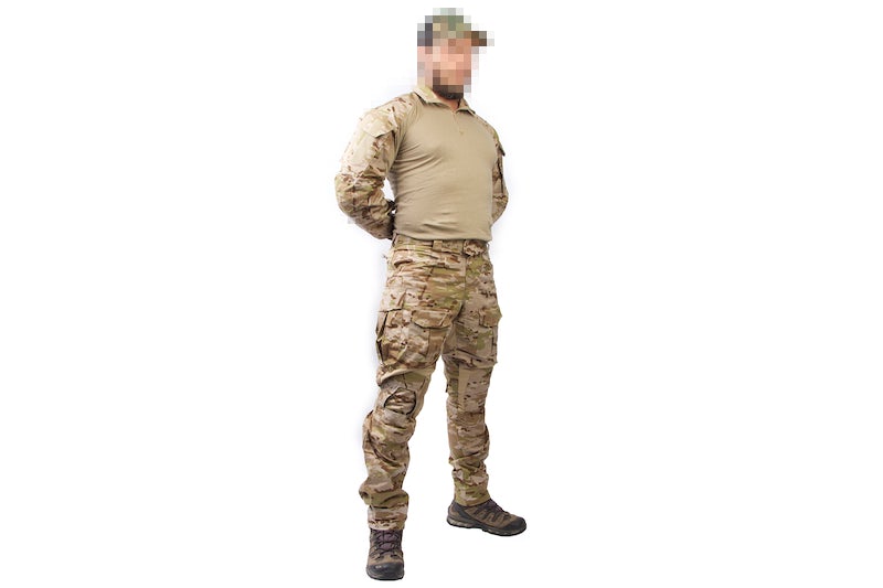 Flash Force Industries (FFI) Camo Gen 3 Combat Set w/ Kneepad (Multicam Arid/ Small)