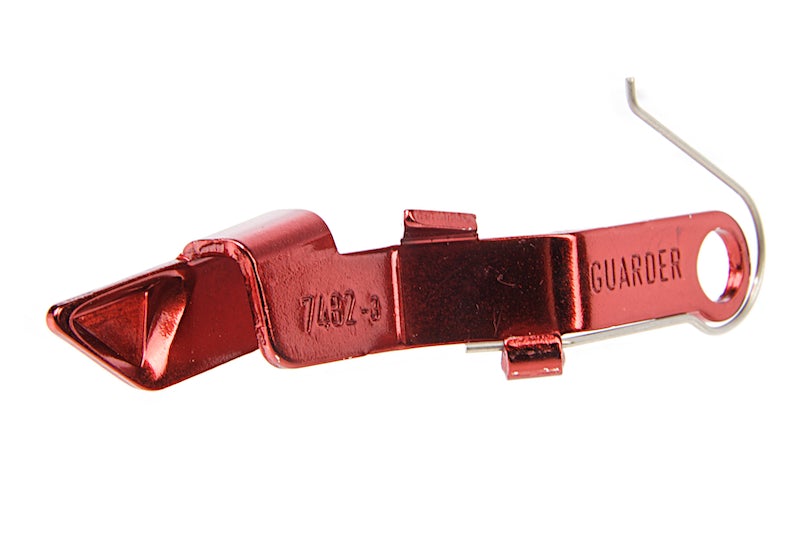Guarder Extended Slide Stop for Marui Model 19 Gen 3/ 17 Gen 4 GBB Pistol (Red)