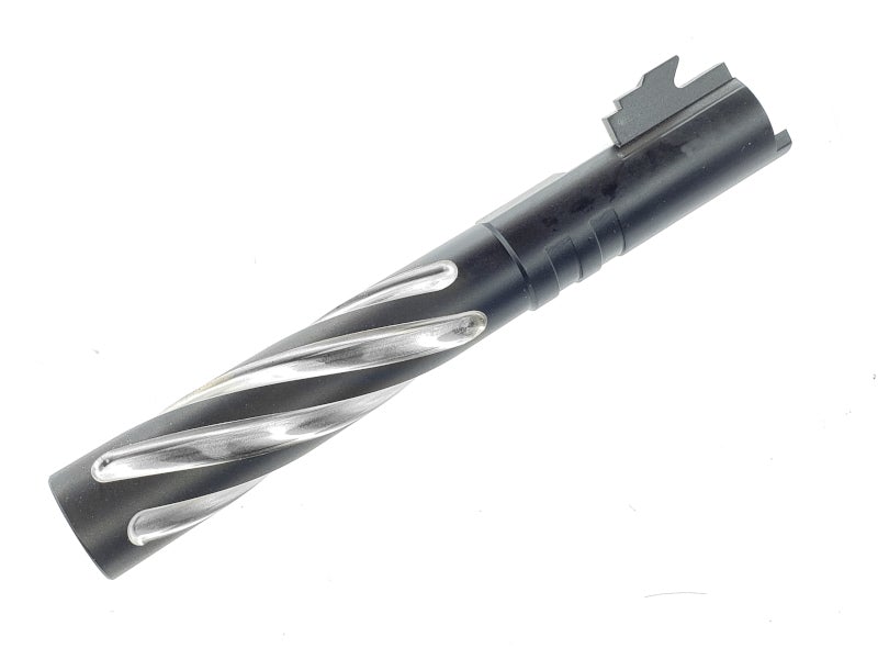 5KU 5" Stainless Outer Barrel For Marui Hi-Capa 5.1 GBB (Tornado Style)