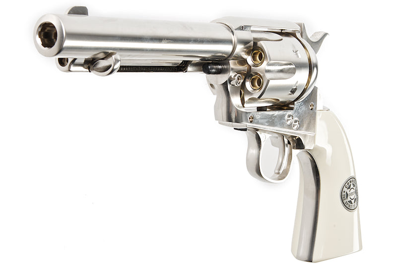 Umarex (WinGun) SAA .45 Co2 Metal Cowboy Police Revolver (Nickel Pearl/ 6mm)
