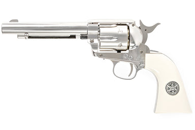 Umarex (WinGun) SAA .45 Co2 Metal Cowboy Police Revolver (Nickel Pearl/ 6mm)