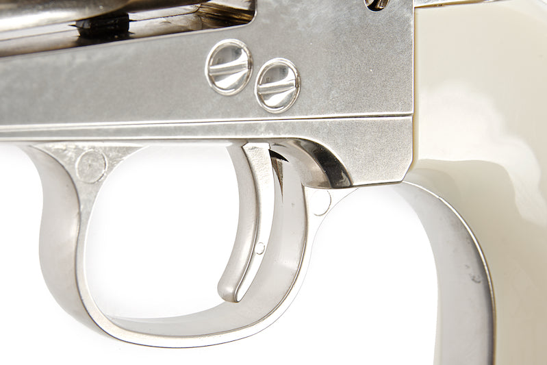 Umarex (WinGun) SAA .45 Co2 Metal Cowboy Police Revolver (Nickel Pearl/ 6mm)