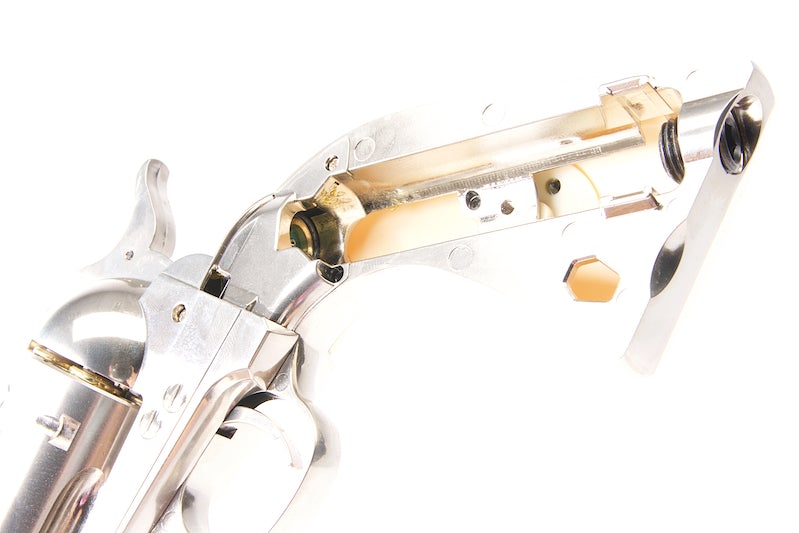 Umarex (WinGun) SAA .45 Co2 Metal Revolver (Nickel Pearl/ Cowboy Police Version/ Custom 6mm)