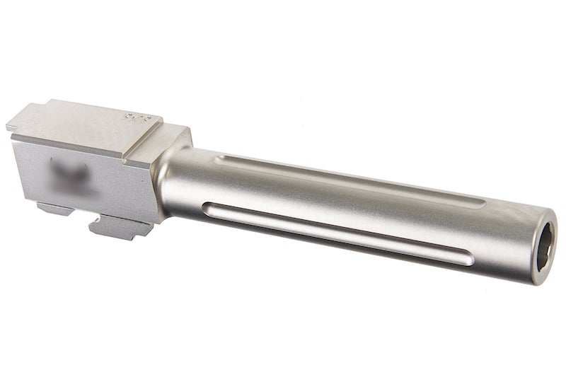 Guns Modify CNC SF Stainless Steel Fluted Barrel for Marui Model 17 GBB (Silver)