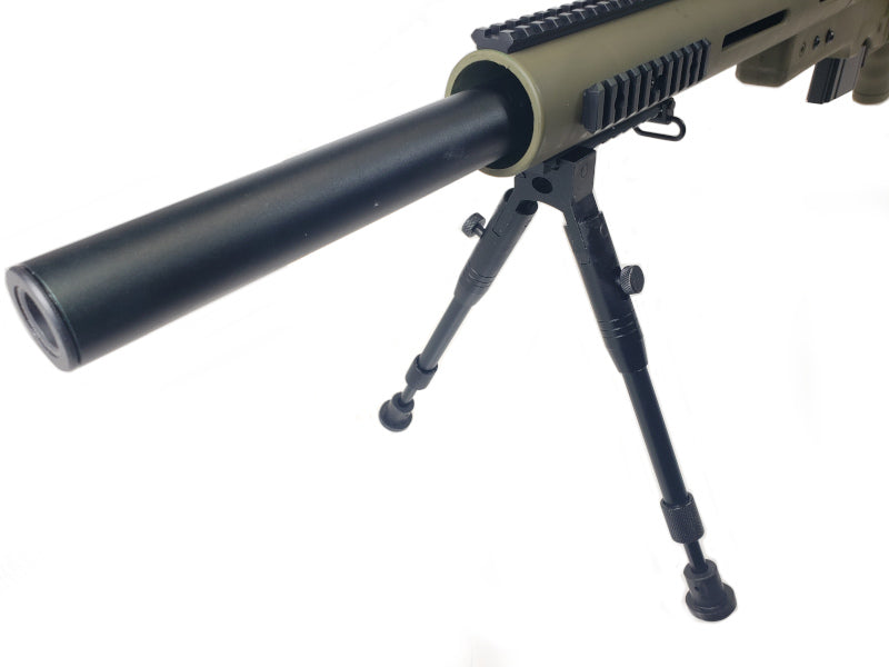 WELL MB4410D Air Cocking Sniper Rifle w/Scope & Bipod (Folding Stock/ OD)