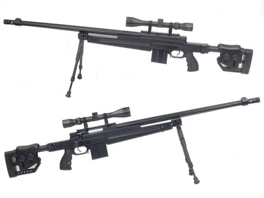 WELL MB4415D Air Cocking Sniper Rifle w/Scope & Bipod (Folding Stock)