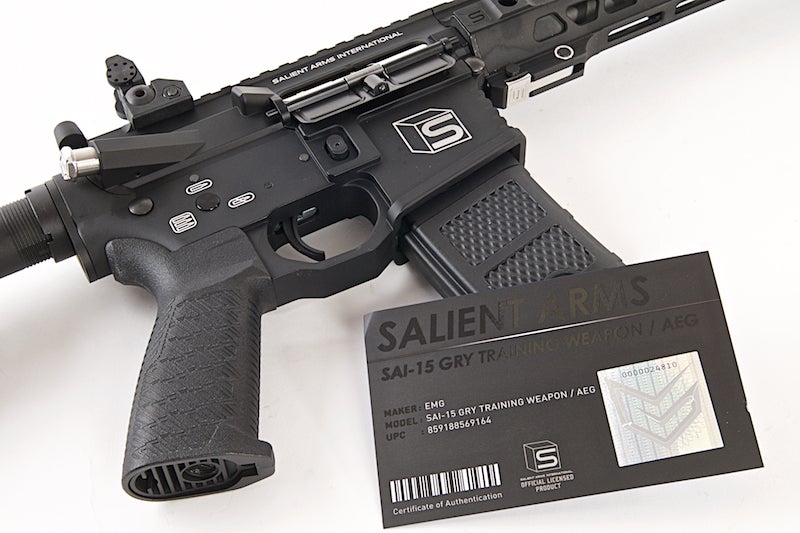 EMG Salient Arms Licensed GRY M4 SBR Airsoft AEG Training Rifle