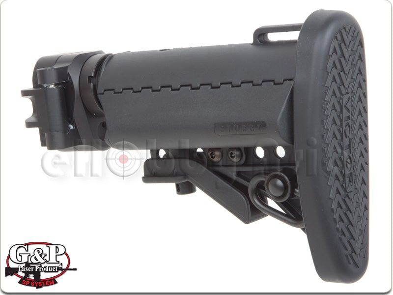 G&P Battery Carry Folding Stock (Stubby) For Tokyo Marui & G&P M4 / M16 Metal AEG Series