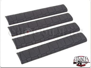 G&P M-Lok Soft Rail Cover (4pcs Set, Black)