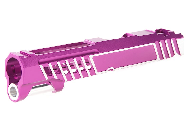 Gunsmith Bros Design Super Light Single Slide for Marui Hi-Capa GBB (Purple/ Silver)