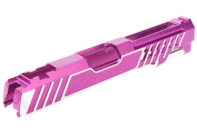 Gunsmith Bros Design Super Light Single Slide for Marui Hi-Capa GBB (Purple/ Silver)
