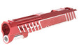 Gunsmith Bros Design Super Light Single Slide for Marui Hi-Capa GBB (Red/ Silver)