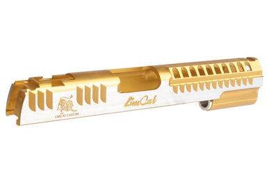 Gunsmith Bros Limcat Multic Cuts Standard Single Slide for Marui Hi-Capa GBB (Gold 2 Tone)