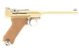 WE Luger P08 6" GBB Pistol (Gold)