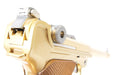 WE Luger P08 6" GBB Pistol (Gold)