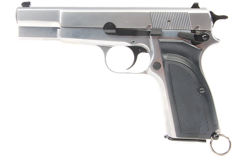 WE Hi-Power Browning MK3 GBB Pistol (Silver) | eHobbyAsia