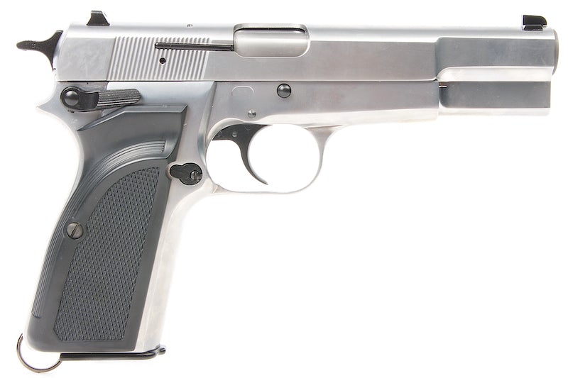 WE Hi-Power Browning MK3 GBB Pistol (Silver)